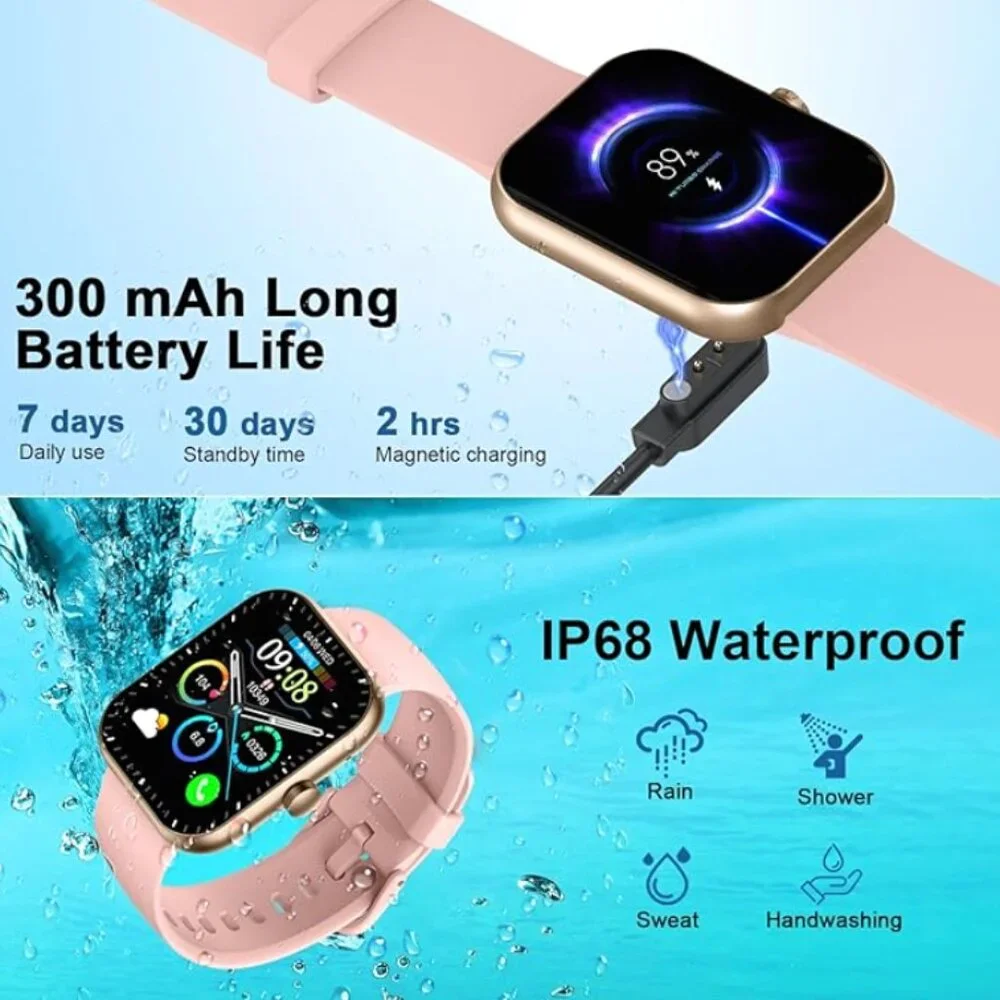 Motast Smart Watch 1.96” HD Touch Screen P99 Sports Fitness Tracker Android iOS